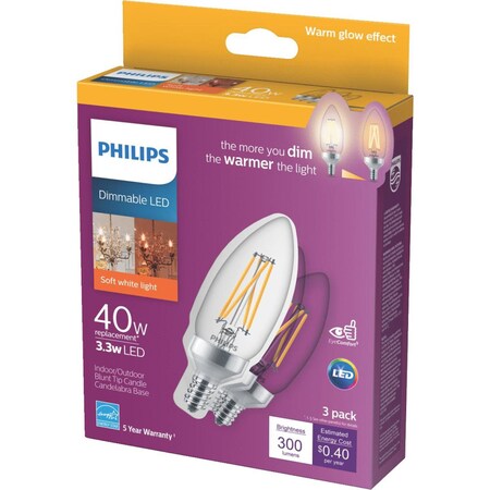 Philips Led B11 60W E12 Daylight 540773